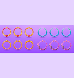 Glossy Circle Ranking Frames With Stars