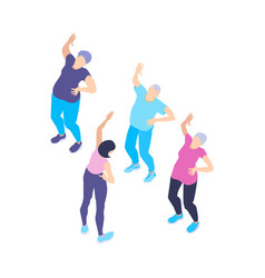 Isometric Group Aerobics Composition