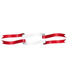 Set Of Flag Ribbon With Colors Peru