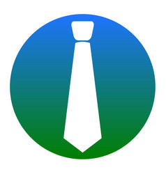 Tie Sign White Icon