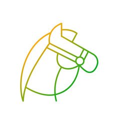 Horseback Riding Gradient Linear Icon