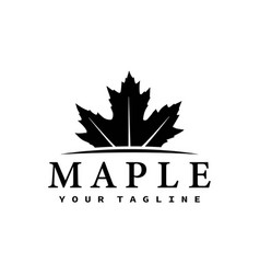 Maple Logo Concept Black And White