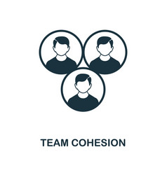 Team Cohesion Icon Monochrome Style Icon Design