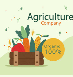 Flat Agriculture Company Posts Set