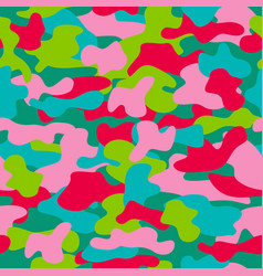 Camouflage seamless pattern in a black pink Vector Image