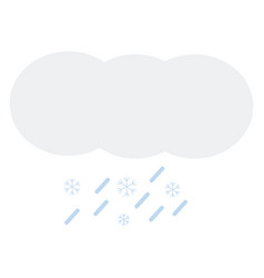 Cloud Of Heavy Wet Snow Icon On White Background