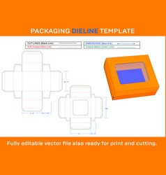 Cookie Box Dieline Template