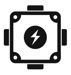 Electronic Junction Box Icon Simple Safety