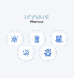 Pharmacy Blue Icon Pack 5 Icon Design