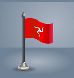 State Table Flag Of Isle Of Man