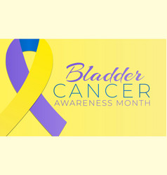 Yellow Bladder Cancer Awareness Month Background