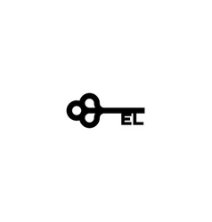 El Home Key Concept Logo Initial Concept