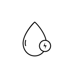 Hydro Power Icon Water Drop Icon