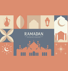 Ramadan Kareem Islamic Greeting Card Template