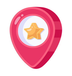 An Icon Of Favourite Location Flat Design