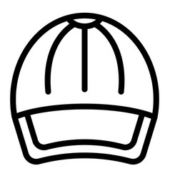 Empty Cap Icon Outline Baseball Sport