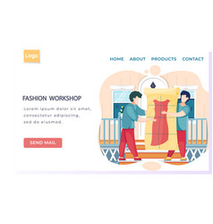 Fashion Workshop Landing Page Template Designers