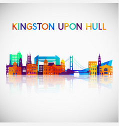 Kingston Upon Hull Skyline Silhouette