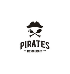 Pirates Restaurant Logo Design On Isolated