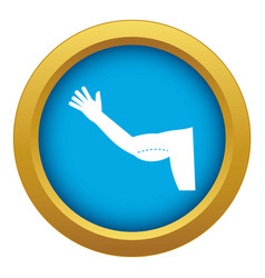 Flabby Arm Cosmetic Correction Icon Blue