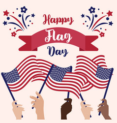 Happy Flag Day Background Template