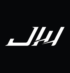 Jw Logo Monogram Letter With Slice Style