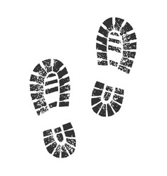 Dotwork human footprint Royalty Free Vector Image