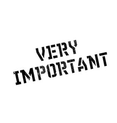 Very important rubber stamp Royalty Free Vector Image