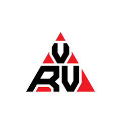 Vrv Triangle Letter Logo Design With Triangle