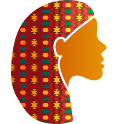 Indian Woman Face Silhouette Profile Icon Isolated