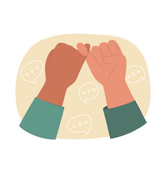 Pinky Swear Promise Hand Gesture Concept Clip Art