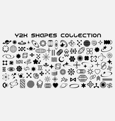 Retro Y2k Shapes Graphic Elements Abstract Icons