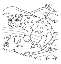 Jaguar Coloring Page For Kids