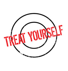 Treat Yourself Rubber Stamp