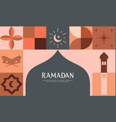 Ramadan Kareem Islamic Greeting Card Template