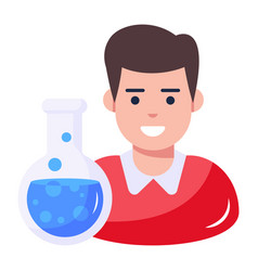 Check Out Flat Icon Of Science Student