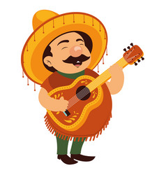 Mexican Man With Guitar