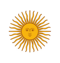 Sun Of May Symbol Sol De Mayo In Spanish