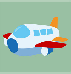 Fat Airplane On White Background