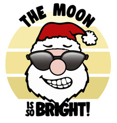 Funny Cartoon Santa Claus With Sunglasses