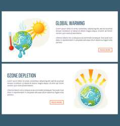 Global Warming And Ozone Depletion Websites Set