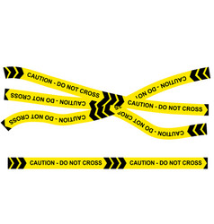 Simple Black And Yellow Ribbon Police Line