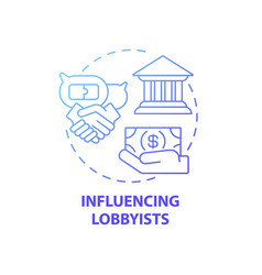 Influencing Lobbyists Concept Icon