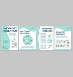 Oncology Research Brochure Template Flyer Booklet