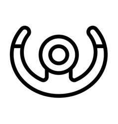 Plane Steering Wheel Thick Line Icon For Personal