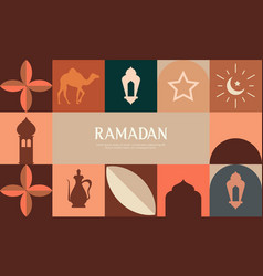 Ramadan Kareem Islamic Greeting Card Template