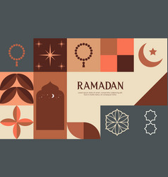 Ramadan Kareem Islamic Greeting Card Template