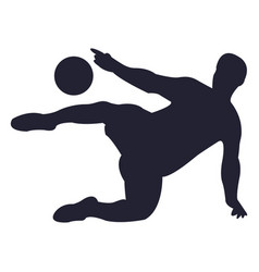 Soccer Player Passing Silhouette