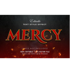 Mercy Red Horror Text Effect