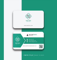 White And Modern Business Card Design